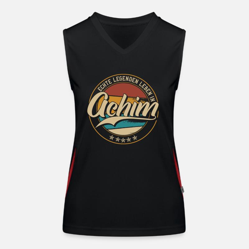 Achim Echte Legenden leben in Achimer Funktionelles Kontrast-Tank Top für Frauen