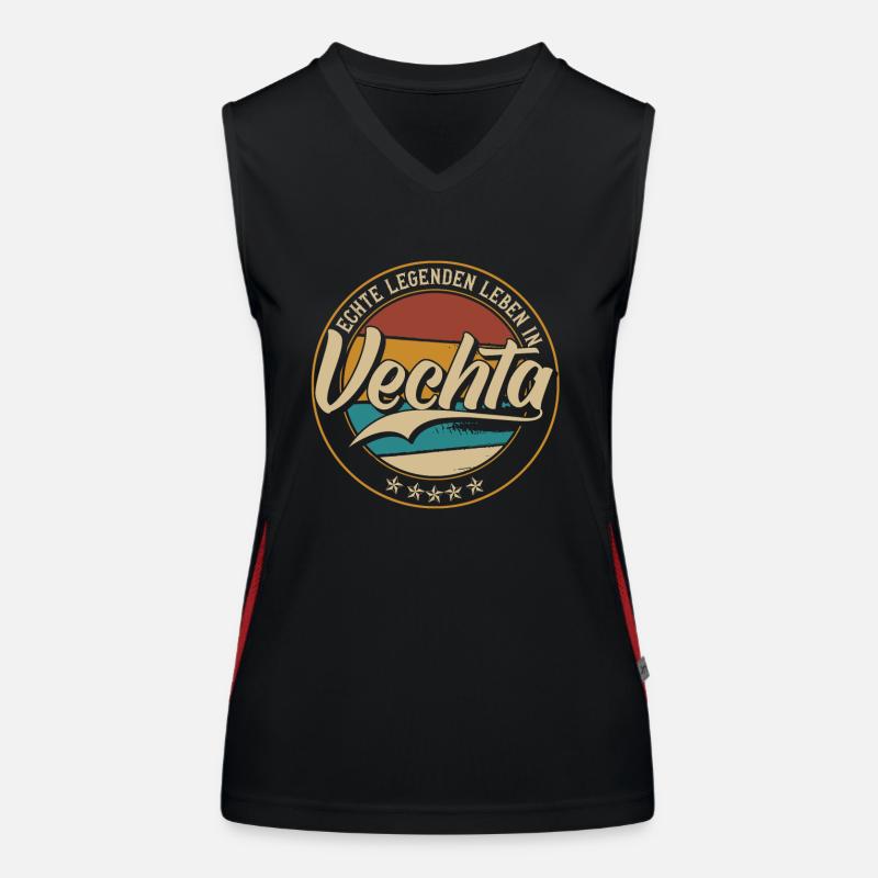 Vechta Echte Legenden leben in Vechtaer Funktionelles Kontrast-Tank Top für Frauen
