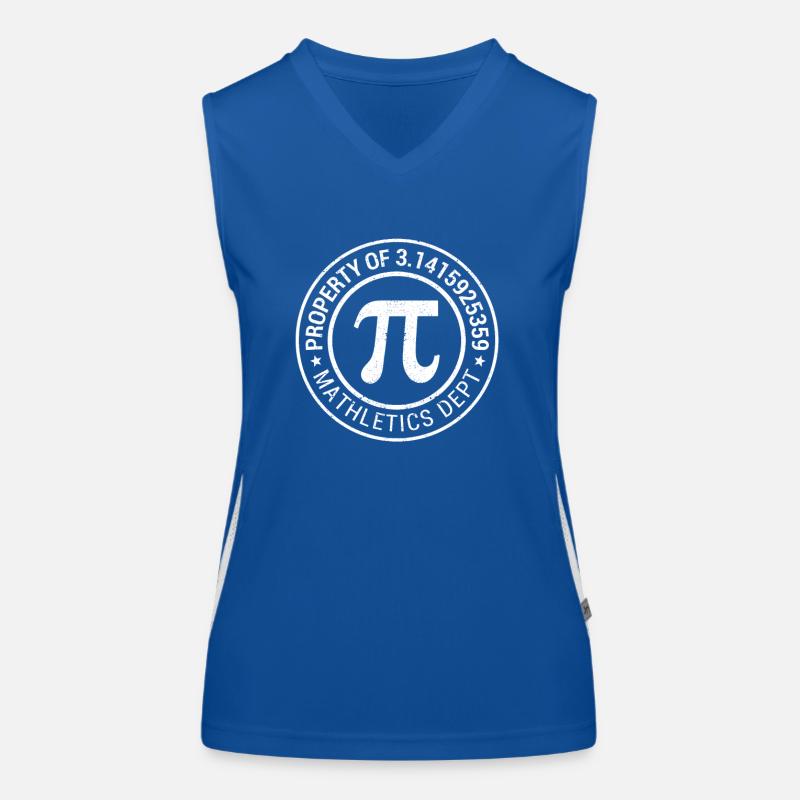 Pi Day Eigenschaft von 3.14 Mathletics Dept Funny Funktionelles Kontrast-Tank Top für Frauen