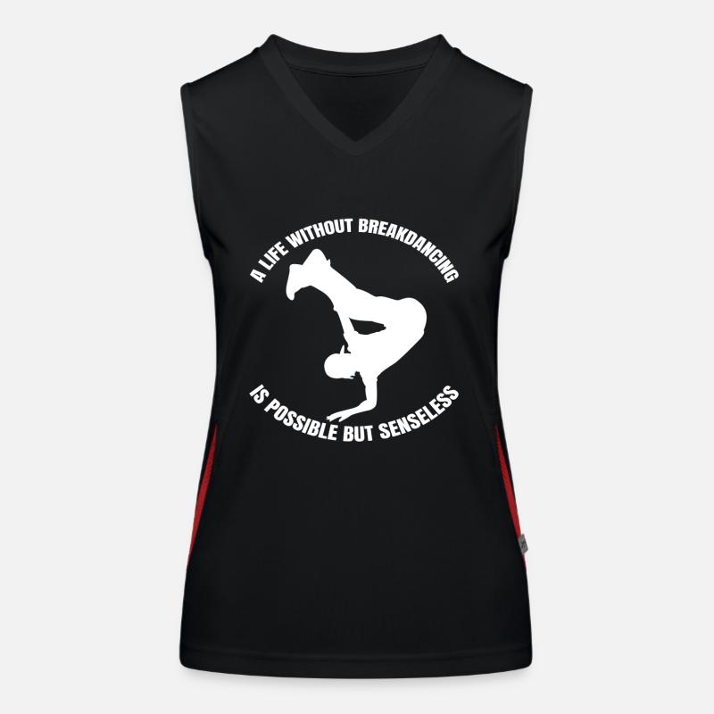 Breakdancer Breakdance Dancer Dancesport Dancing Women's Functional Contrast Tank Top