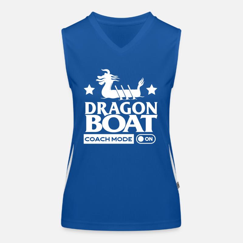 Dragon Boat Coach mode on Women's Functional Contrast Tank Top