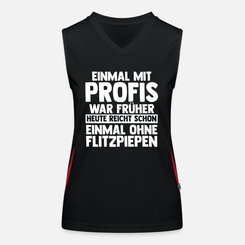 Einmal Mit Profis Arbeiten Funktionelles Kontrast-Tank Top für Frauen