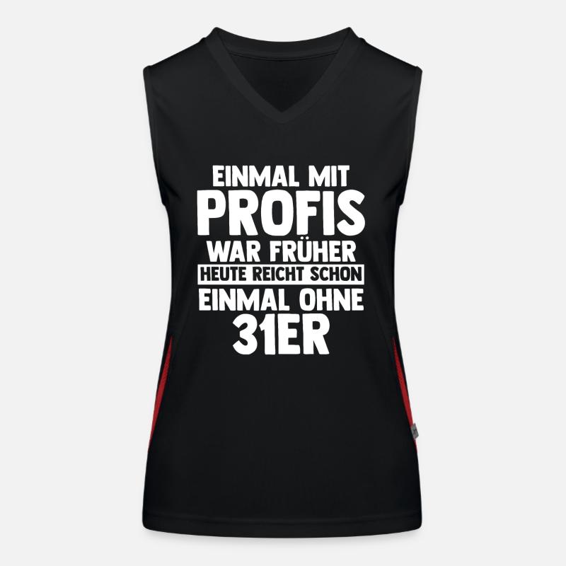Einmal Mit Profis Arbeiten Funktionelles Kontrast-Tank Top für Frauen