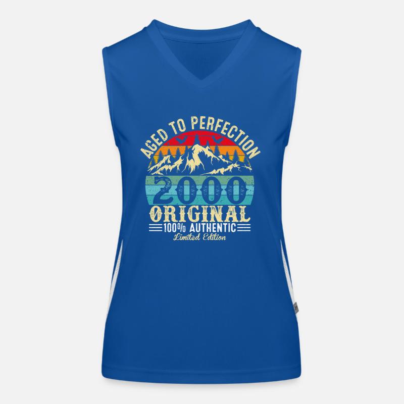 Perfekt gealtert 2000 Original Funktionelles Kontrast-Tank Top für Frauen