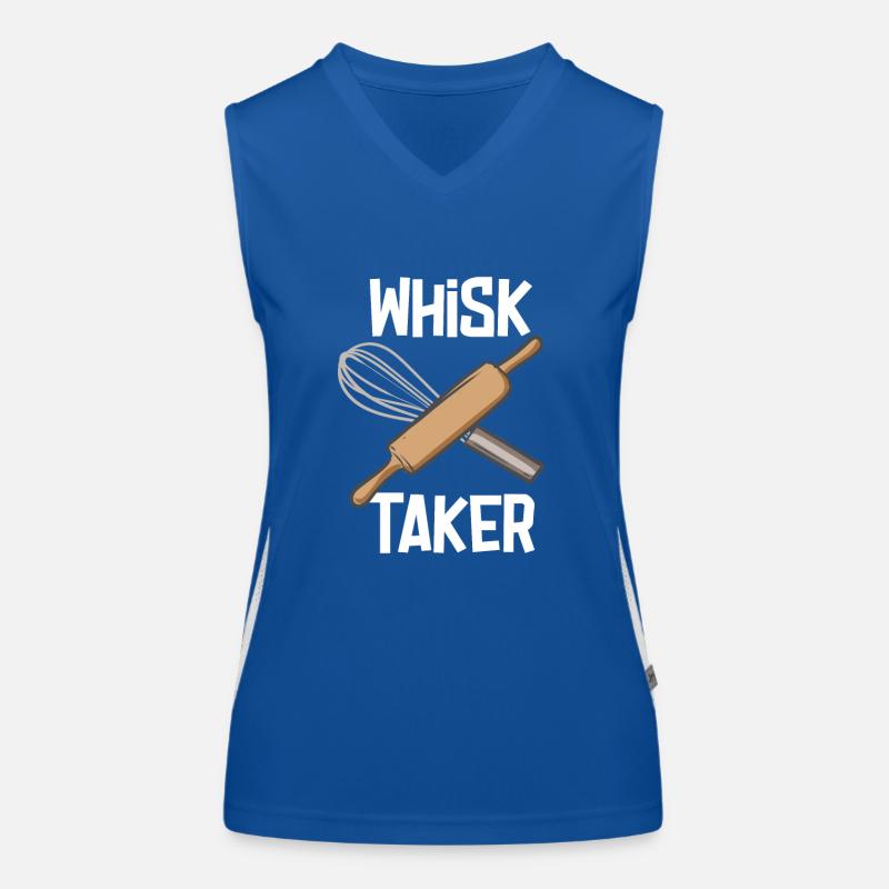 Whisk Taker Baker Funny Baking Baking Bakery Women's Functional Contrast Tank Top