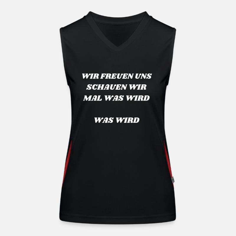 Meme Schauen wir mal was wird Funktionelles Kontrast-Tank Top für Frauen
