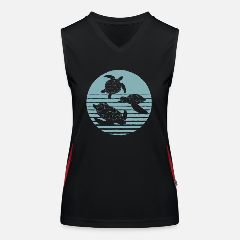 Turtle Women's Functional Contrast Tank Top