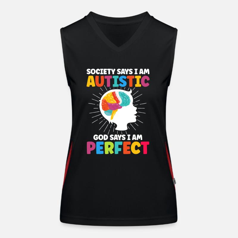Autism Women's Functional Contrast Tank Top