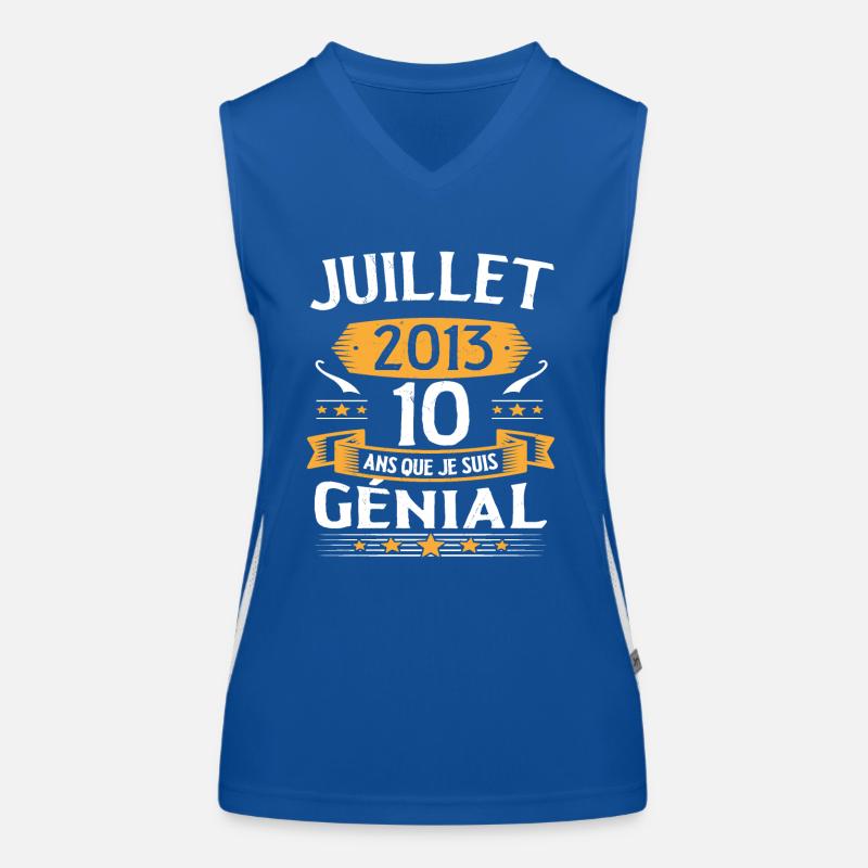 Juli 2013 10 Jahre, dass ich ein tolles Geschenk bin Funktionelles Kontrast-Tank Top für Frauen