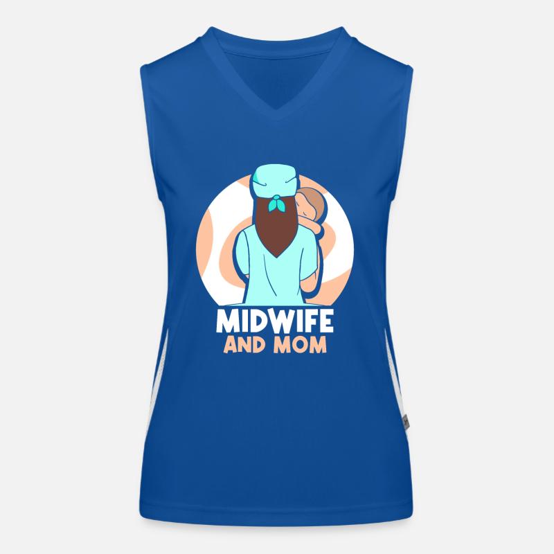 Hebamme Und Mutter Hebammen Beruf Geburtshilfe Funktionelles Kontrast-Tank Top für Frauen