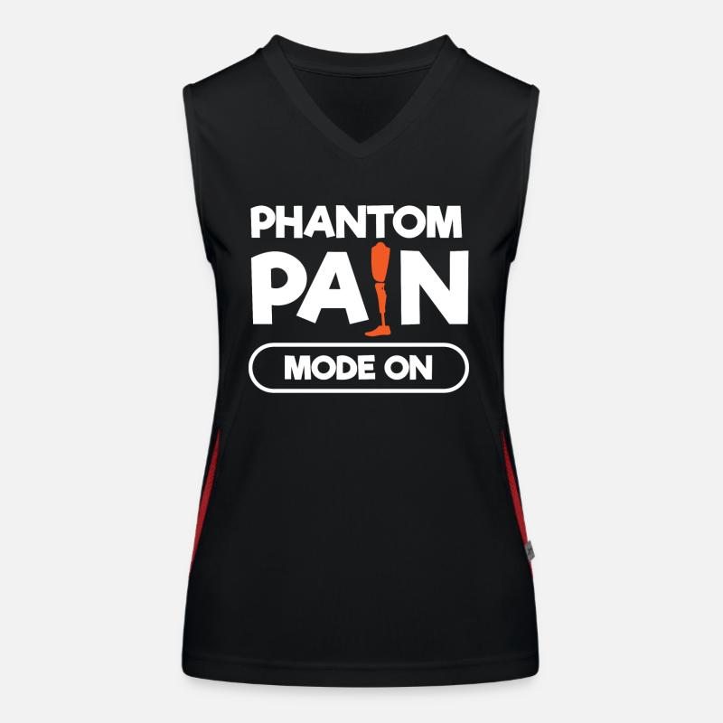 Leg prosthesis, prosthesis, amputee, amputation Women's Functional Contrast Tank Top