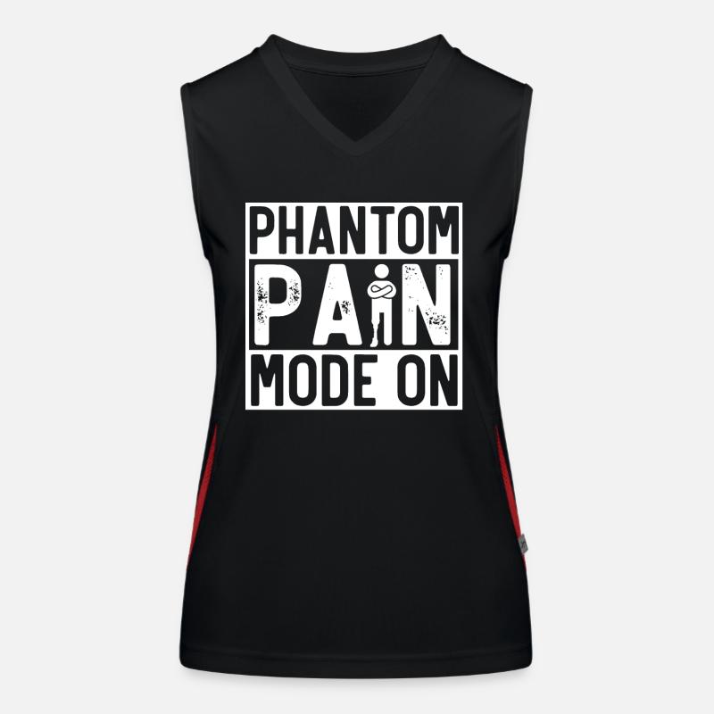 Leg prosthesis, prosthesis, amputee, amputation Women's Functional Contrast Tank Top