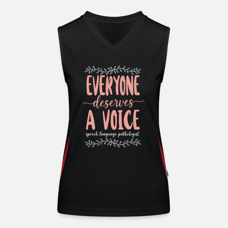 Speech Therapist Therapy Assistant Funktionelles Kontrast-Tank Top für Frauen