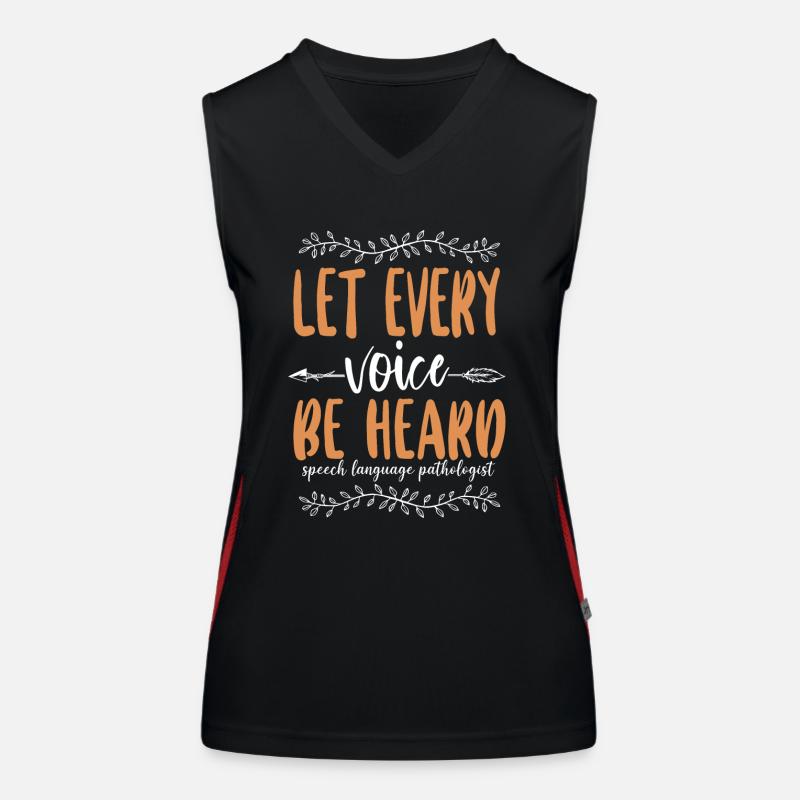 Speech Therapist Therapy Assistant Funktionelles Kontrast-Tank Top für Frauen