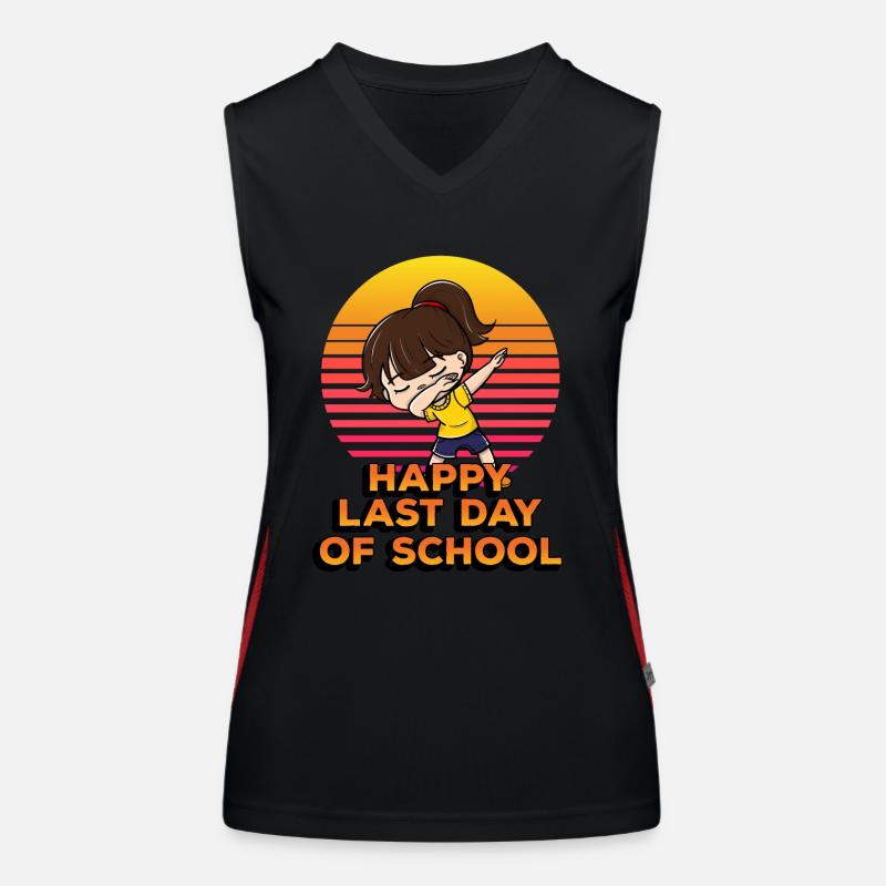Joyeux dernier jour d’école Drôles de dabs Débardeur respirant contrasté Femme