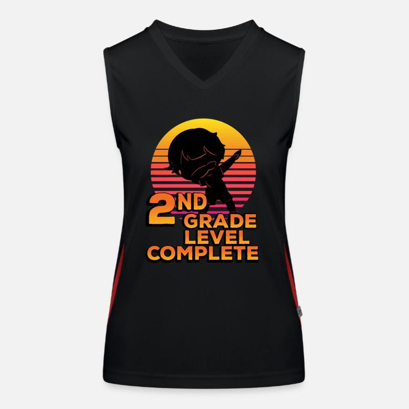2e année Silhouette complète point fin Débardeur respirant contrasté Femme