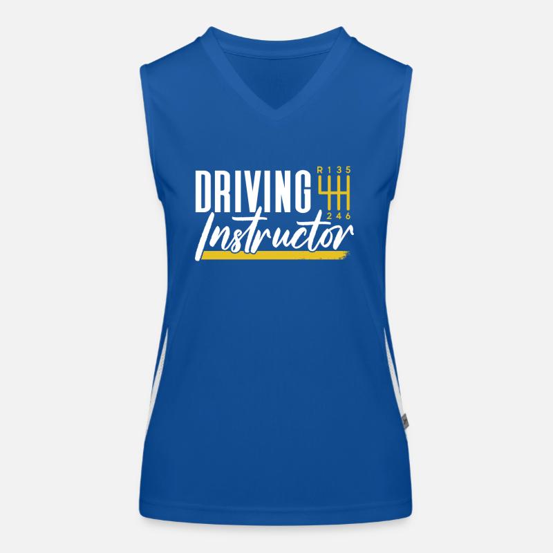 Driving instructor Driving school Learner driving lesson Women's Functional Contrast Tank Top