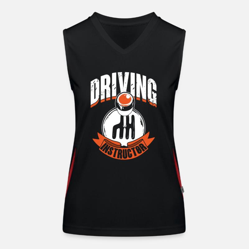 Driving instructor Driving school Learner driving lesson Women's Functional Contrast Tank Top