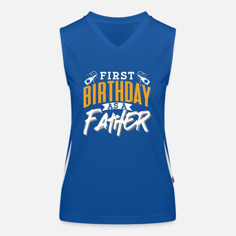 Erster Geburtstag Als Vater Papi Papa Party Funktionelles Kontrast-Tank Top für Frauen