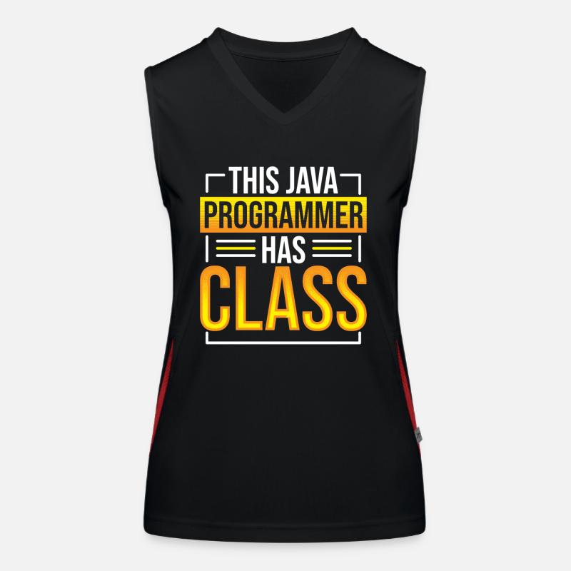This Java Programmer has Class Programming Coding Funktionelles Kontrast-Tank Top für Frauen