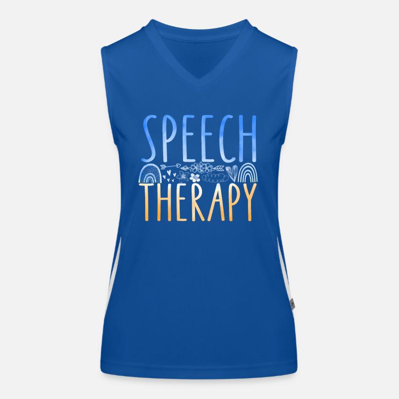 Speech Therapist Therapy Assistant Funktionelles Kontrast-Tank Top für Frauen