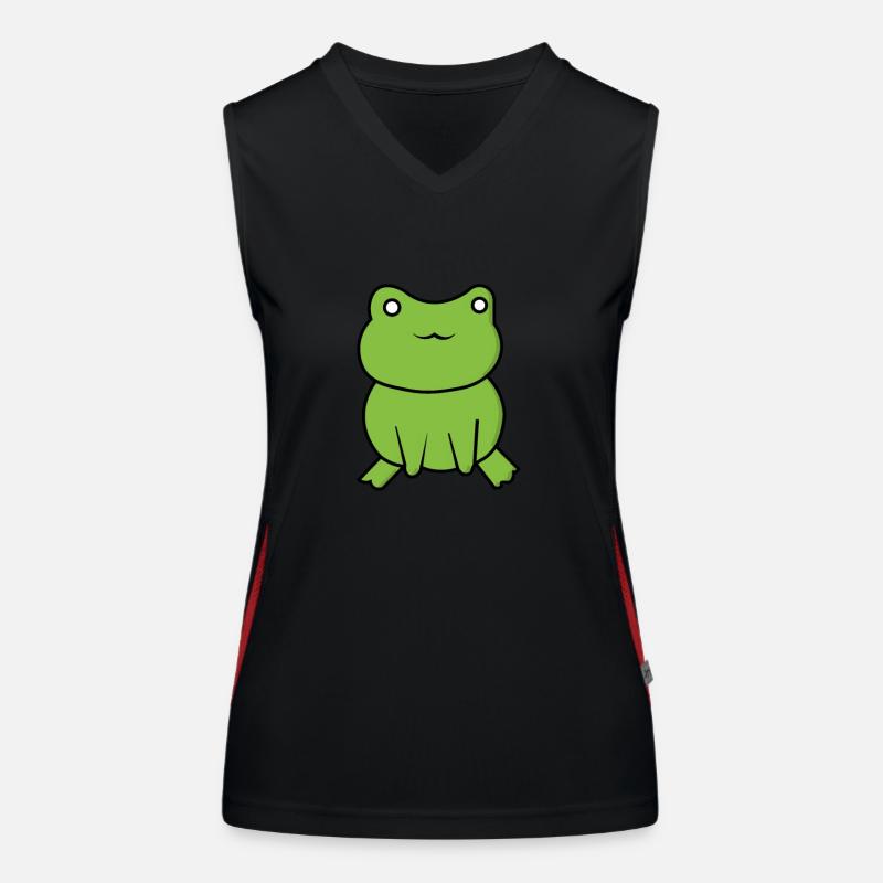 Frog Comic Drawing Funny Débardeur respirant contrasté Femme