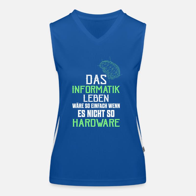 Das Informatik Leben wäre so einfach Programmierer Funktionelles Kontrast-Tank Top für Frauen