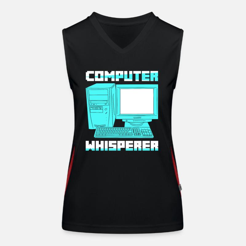 Computer Whisperer Software Coding Women's Functional Contrast Tank Top