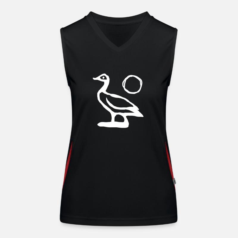 Egypt Ancient Symbol Sa Ra Women's Functional Contrast Tank Top