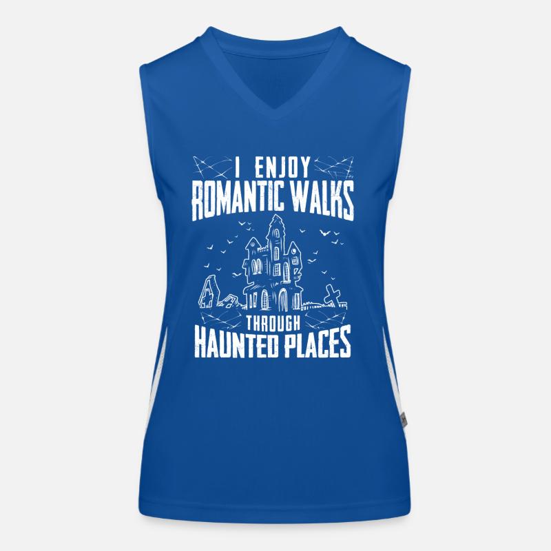 Ghost Hunter, EMF meter, thermal camera Women's Functional Contrast Tank Top