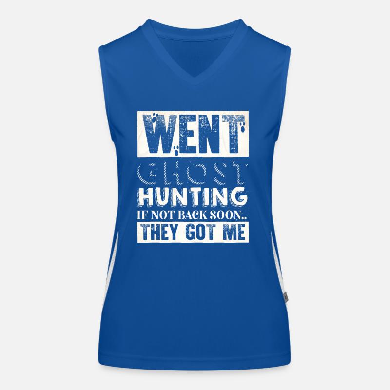 Ghost Hunter, EMF meter, thermal camera Women's Functional Contrast Tank Top