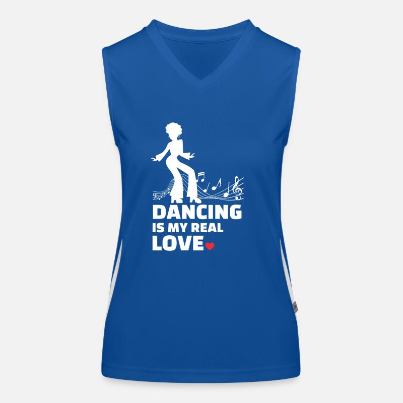 J’adore danser Débardeur respirant contrasté Femme