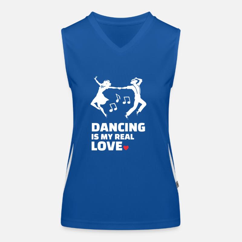 J’adore danser Débardeur respirant contrasté Femme