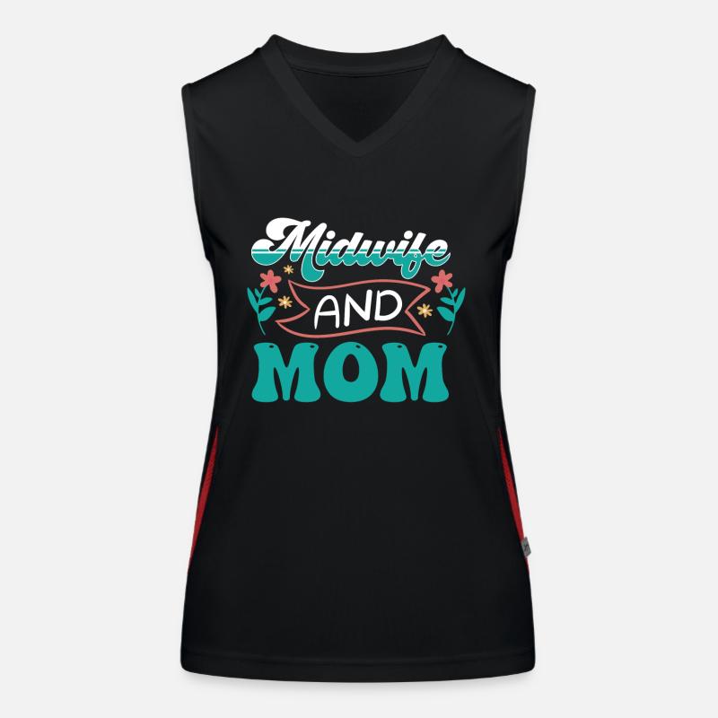 Hebamme Und Mutter Hebammen Geburtshilfe Beruf Funktionelles Kontrast-Tank Top für Frauen