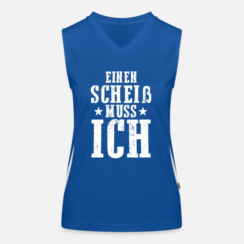 N Scheiß Muss Ich Funktionelles Kontrast-Tank Top für Frauen