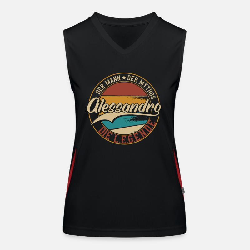 Der mann der mythos Alessandro Funktionelles Kontrast-Tank Top für Frauen