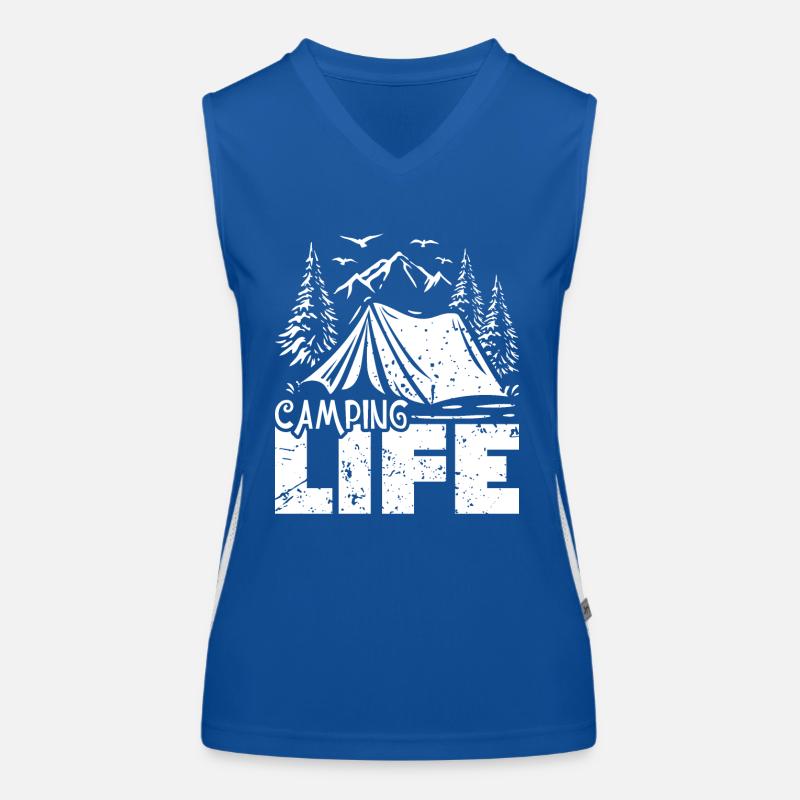 Vie de camping Débardeur respirant contrasté Femme