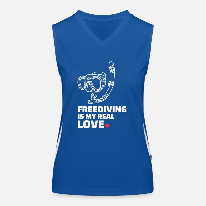 Freitauchen Funktionelles Kontrast-Tank Top für Frauen