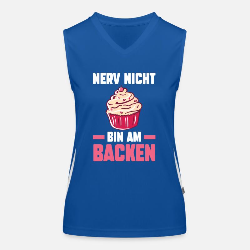 Nerv Nicht Bin Am Backen Funktionelles Kontrast-Tank Top für Frauen