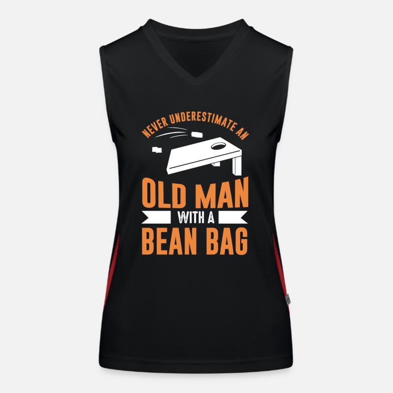 Cornhole, Cornhole Lustig, Sasquatch, Funktionelles Kontrast-Tank Top für Frauen