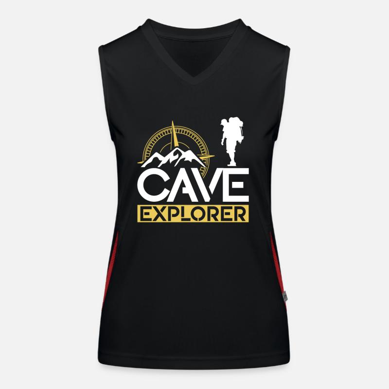 Cave Scientist Caving Cave Cave Hiking Cave Women's Functional Contrast Tank Top