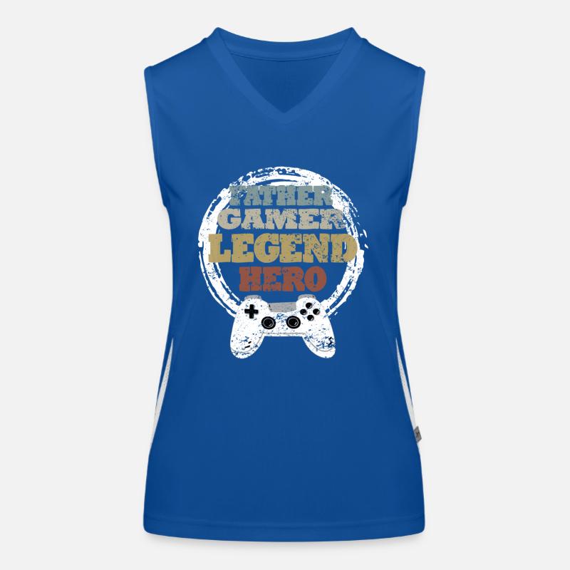 Daddy Gaming Retro Geschenkidee Funktionelles Kontrast-Tank Top für Frauen