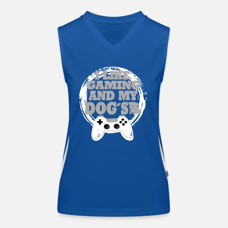 Idée cadeau de chien de jeu Débardeur respirant contrasté Femme