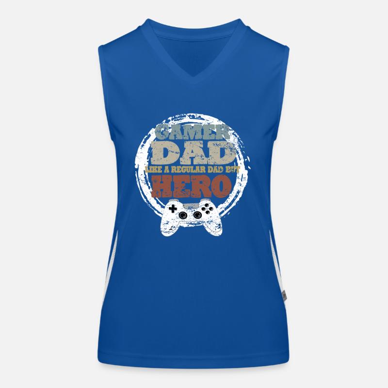 Daddy Gaming Retro Idée cadeau Débardeur respirant contrasté Femme