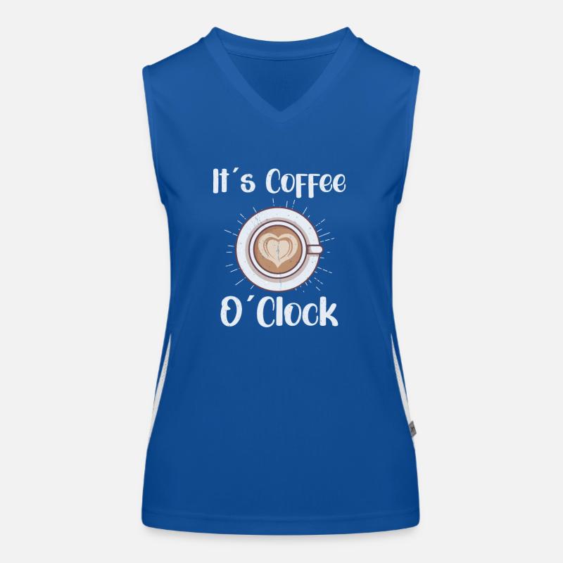 Amateur de café Caféine Molecule Java Latte Espresso Débardeur respirant contrasté Femme