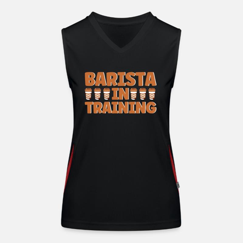 Barista Geschenkidee Coffee Lover Coffee Brewing Funktionelles Kontrast-Tank Top für Frauen