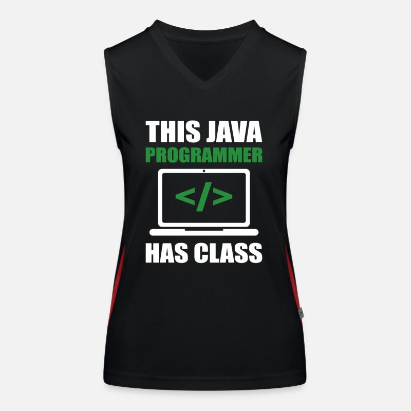 This Java Programmer has Class Programming Coding Funktionelles Kontrast-Tank Top für Frauen