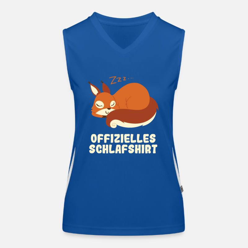 Eichhörnchen Sleep Lustige Geschenke Funktionelles Kontrast-Tank Top für Frauen