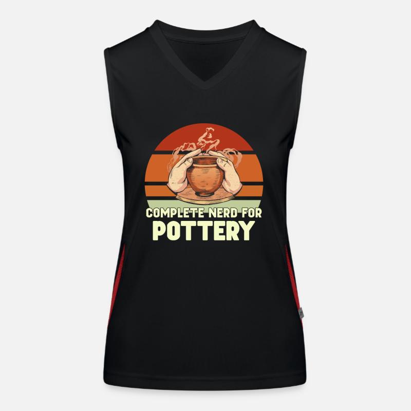 Pottery Pottery Clay Ceramicists Ceramic Potters Women's Functional Contrast Tank Top