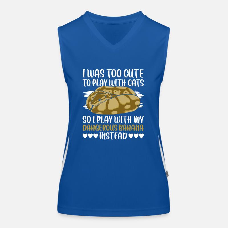 Dangerous Banana Königspython Banana Ball Python Women's Functional Contrast Tank Top